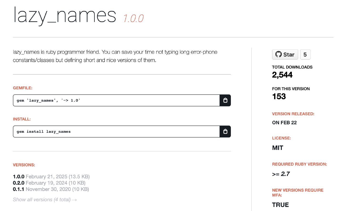 lazy_names gem, how much time do you spend in console?